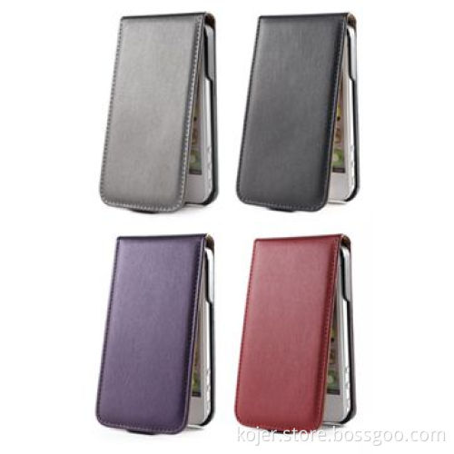 PU Mobile Phone Cases for iPhone 4S with Plastic Shell Inside for Precise Shape Fitting